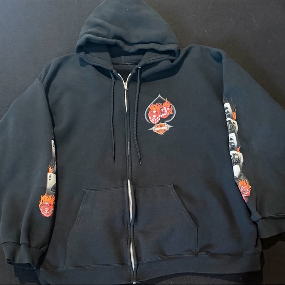 Harley-Davidson Other - Harley Davidson Very Rare 2005 Fargo ND Flaming Dice With Card Sleeve Hits